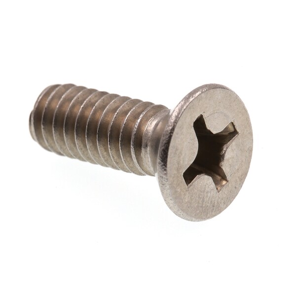 1/4"-20 x 3/4 in Phillips Flat Machine Screw, Plain 316 Stainless Steel, 50 PK